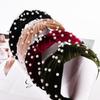 Parel Hoofdband voor Vrouwen Eenvoudige Geknoopte Haarband Mode Hoofddeksel Meisjes Haaraccessoires