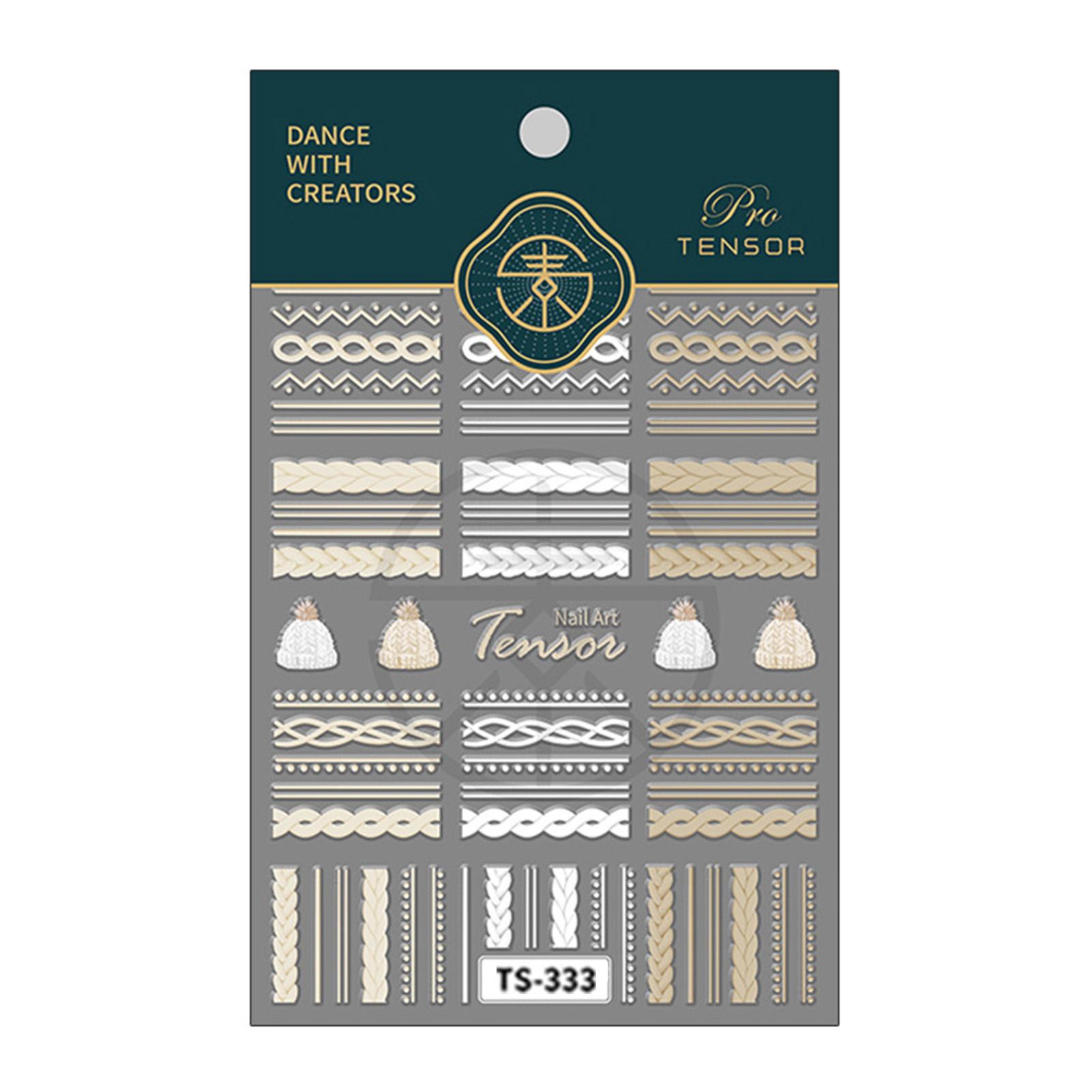 Embossed Nail Art Patterns Stickers Frosted Surface Ultra Thin Embossed Stickers for Party Nail Art Supplies