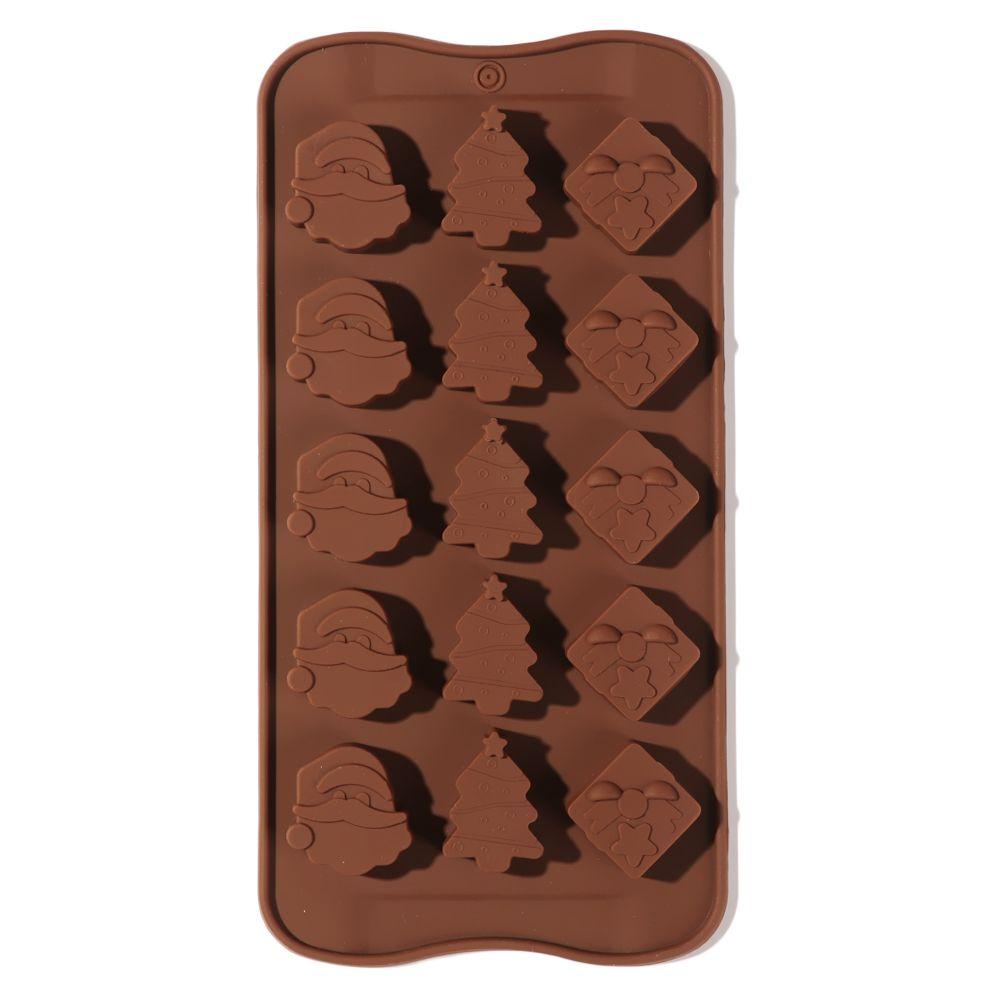 

Крафт DIY Подарочная коробка Форма для льда Санта Елка Силиконовая форма Рождественское приготовление торта Рождественская форма для шоколада