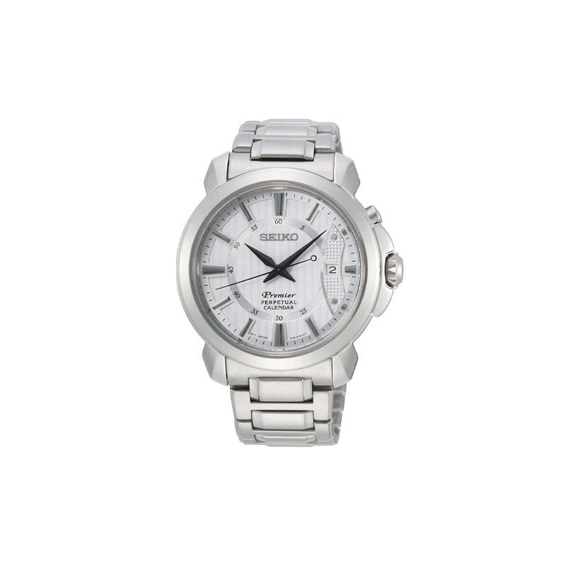 

SEIKO 100 meters waterproof fashion style Quartz Steel Strap men s watch white dial SNQ155P1