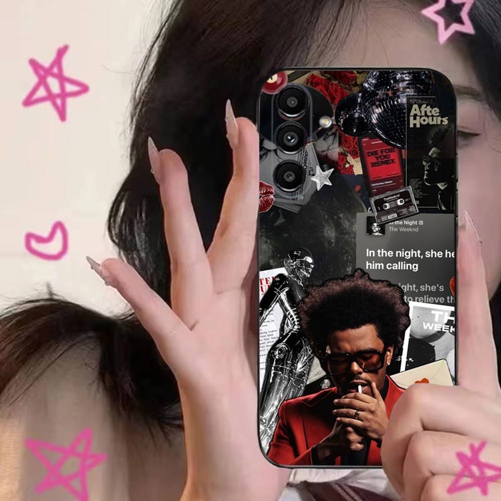 The W-Weeknd Phone Case For Samsung S24,S21,S22,S23,S30,Ultra,S20,Plus,Fe,Lite,Note,10,9,5G Black Soft Cover