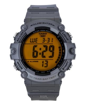Relógio Masculino Digital Multifuncional com Pulseira de Resina Quartzo AE-1500WHC-8AV 100M