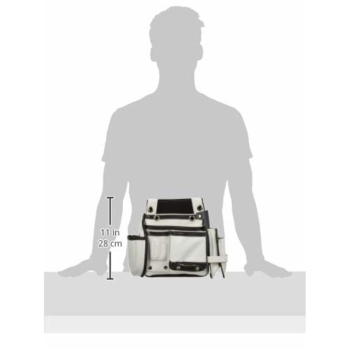 Sankyo Corporation DBLTACT Genuine Leather Superior Nail Bag, 2-Tier with Side Case, White, DTL-99-WH