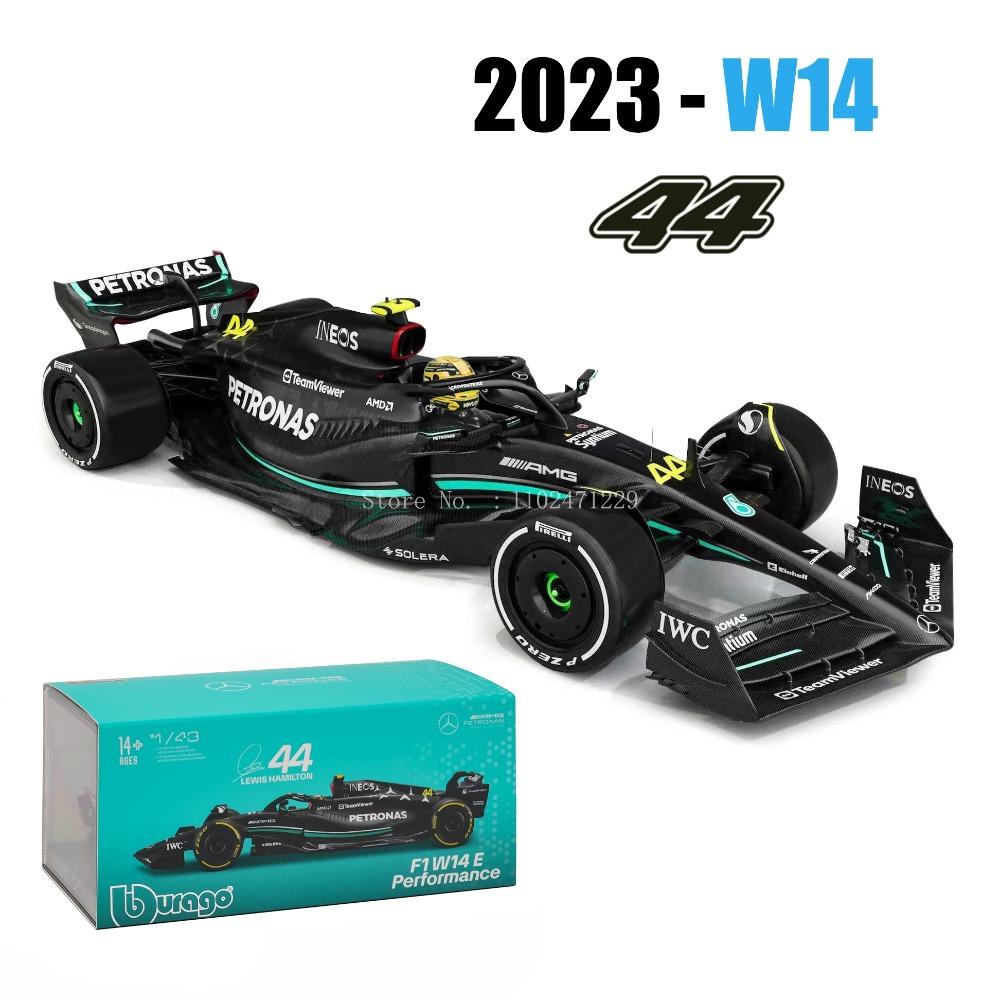 Bburago 1:43 Mercedes-AMG Petronas F1 Equipo W15 2024 # 44 Hamilton # 63 George Russell coche de aleación modelo fundido a presi