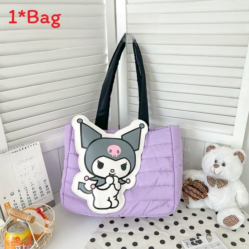 Cute Bunny Canvas Tote Bag With Magnetic Closure For Daily Use And Students