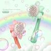 Bubble Machine Sunflower 23 Hole Electric Automatic Bubbles Gun Soap Blowering Outdoor Party Toys for Girls Children Xmas Gifts