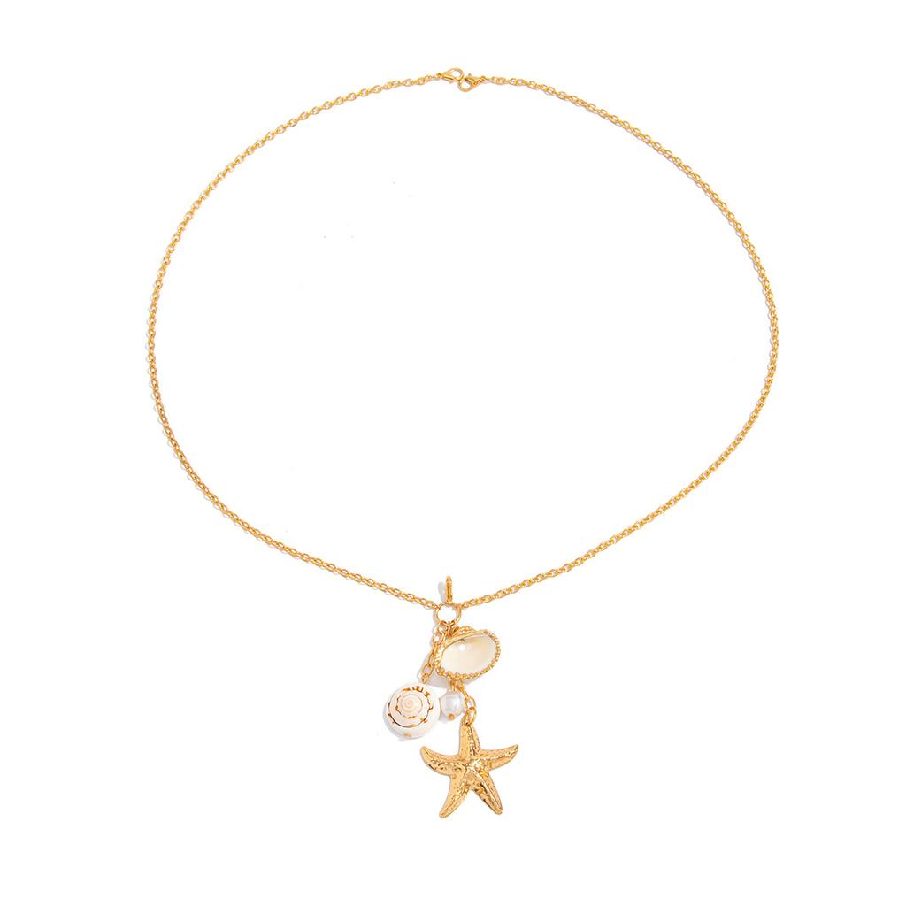 Beach Resort Wind Shell Imitation Pearl Chain Fringed Breast Chain, Sexy Bikini Body Chain