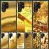 Fine Gold Pattern Printing Phone Case For Samsung Galaxy S25 Edge S24 S23 S22 S21 FE S20 Ultra S10 Plus + Art Customized Coque C