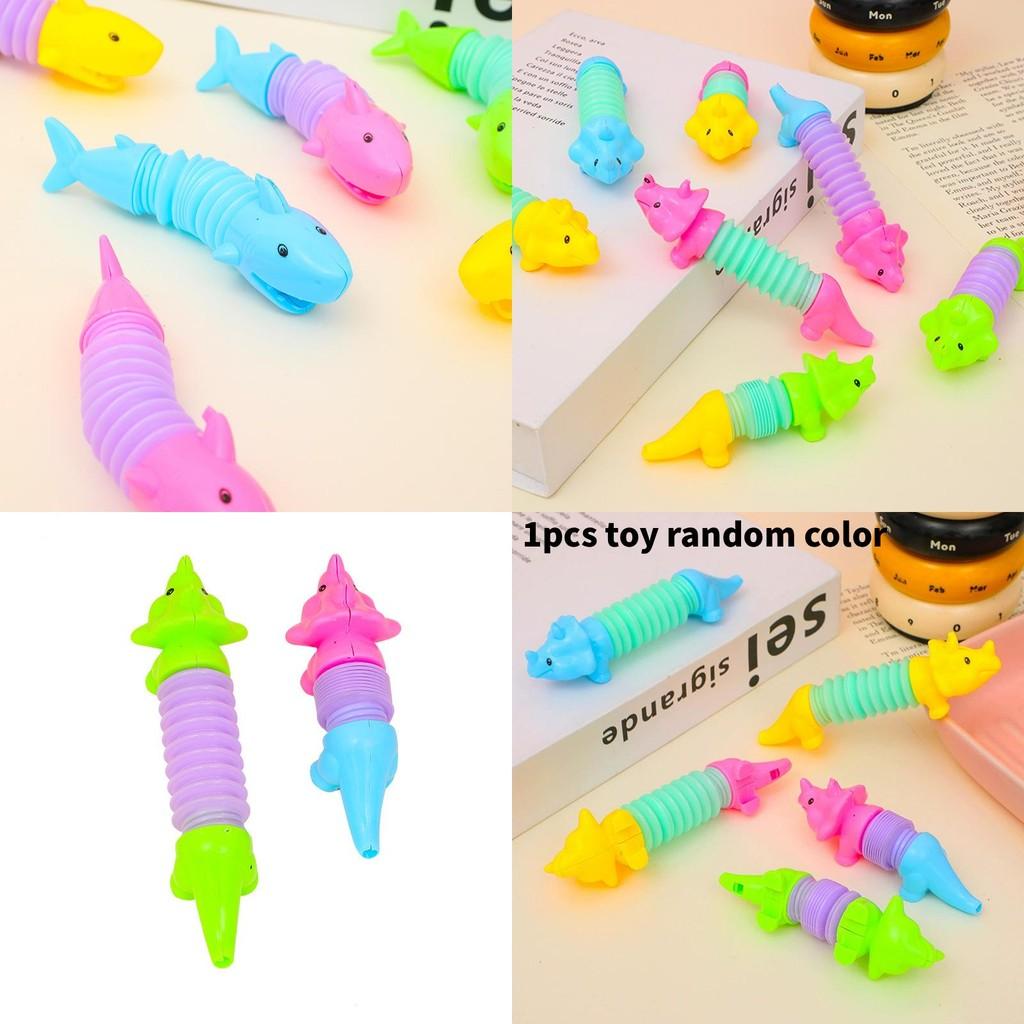 Dinosaur Shark Stretching Tube Toy With Stress Relief Animal For Kids
