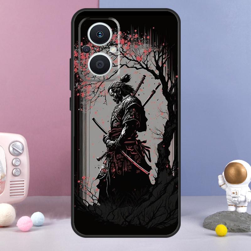 Japan Ninja Samurai Red Sun Funda For OPPO Reno 11 F 12F 13F 14F 10 12 13 14 Pro 7 8 Lite OPPO Find X9 X6 X5 X8 Pro Case