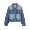 2025 Spring Women's Fashion Denim Jacket and Straight-Leg Pants Set