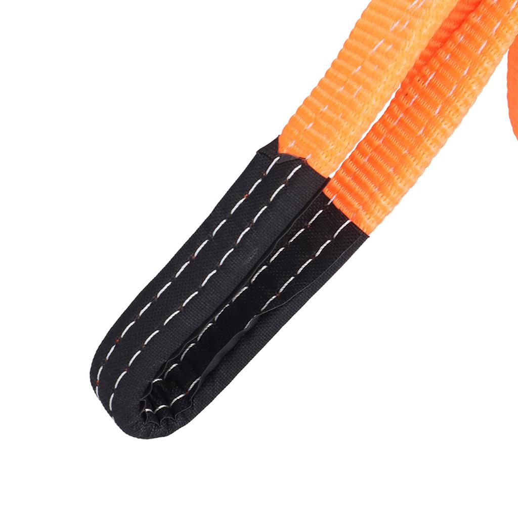 Tow Rope OffRoad Recovery Polyester Pulling Pull Strap 5 Metres 5 Ton for Car Vehicle(Orange )