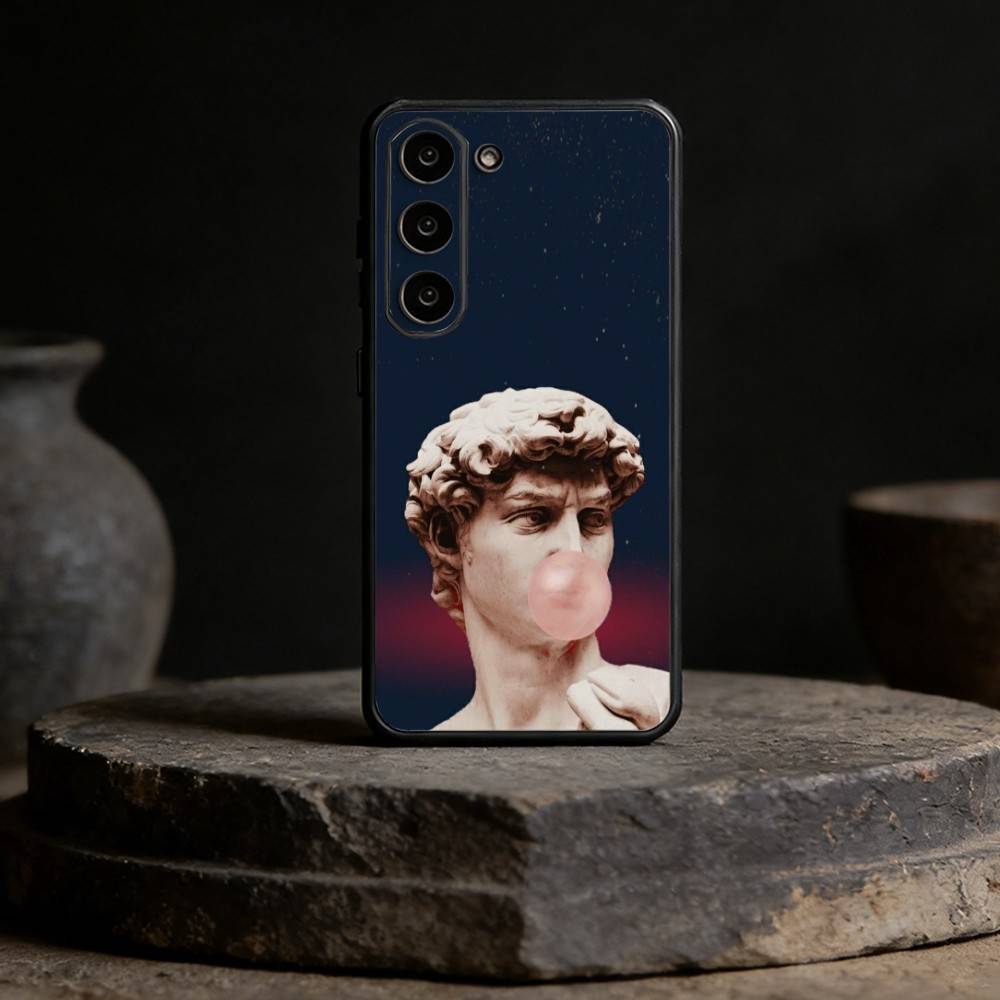 Art Aesthetic David Eyes Phone Case For Samsung Galaxy A13,21s,22,31,32,52,53,71,72,73,Soft Black Cover