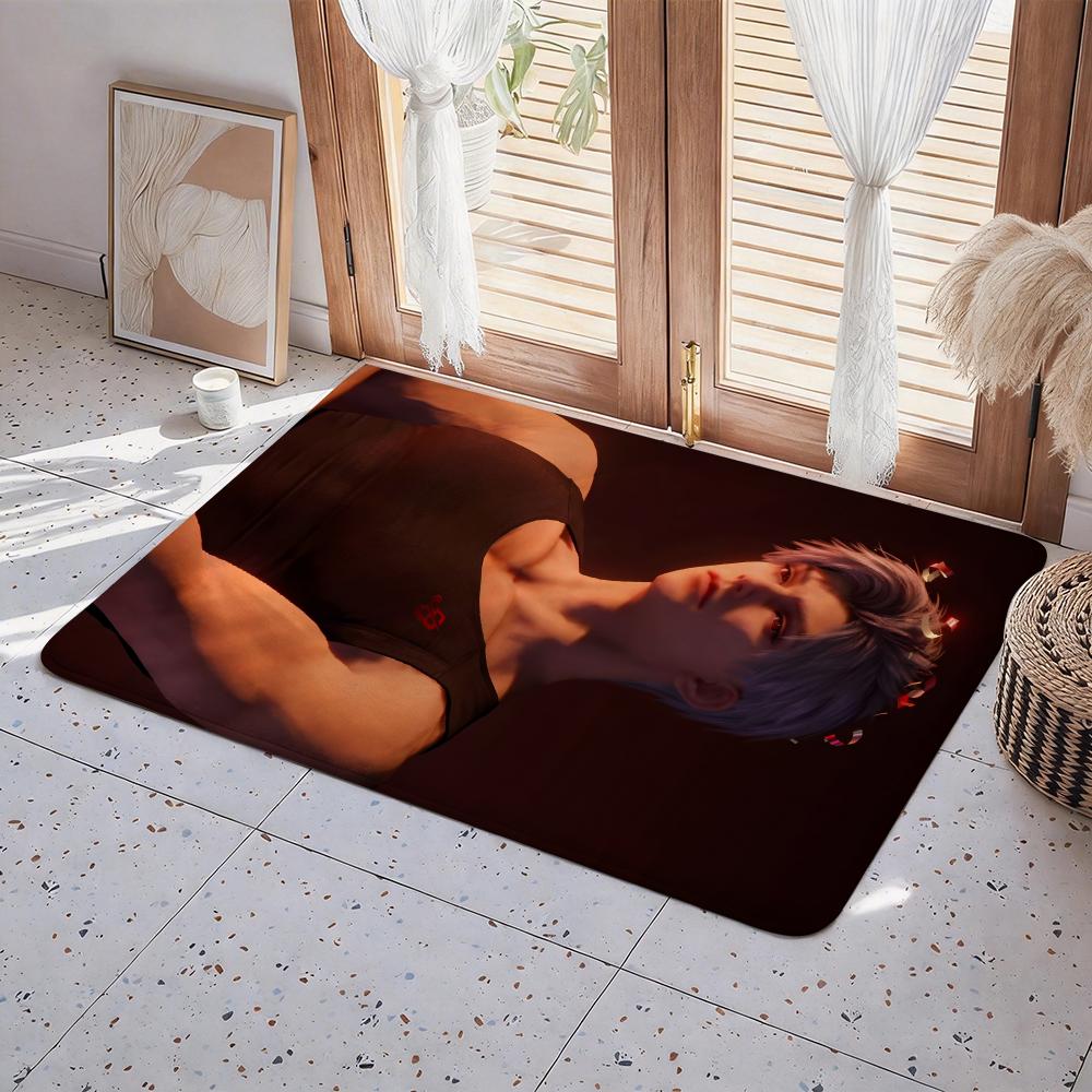 Character S Sylus Floor Mat Eco  Flannel Doormat Non Slip Odorless Indoor Floor Rug Soft Short Plush Home Mat