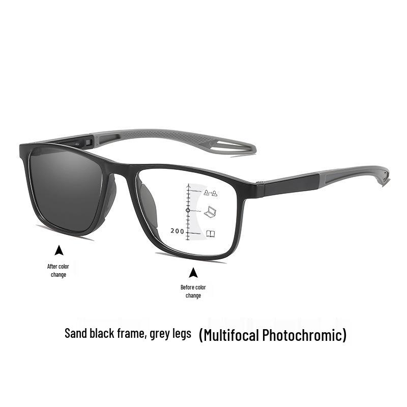 Photochromic Multi-Focus Reading Glasses: High-Definition, Blue Light Blocking for Men and Women. Perfect for Middle-Aged and Seniors.