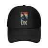 OK Hand Playful - Inspired, Gesture Art Design Mesh Baseball Cap
