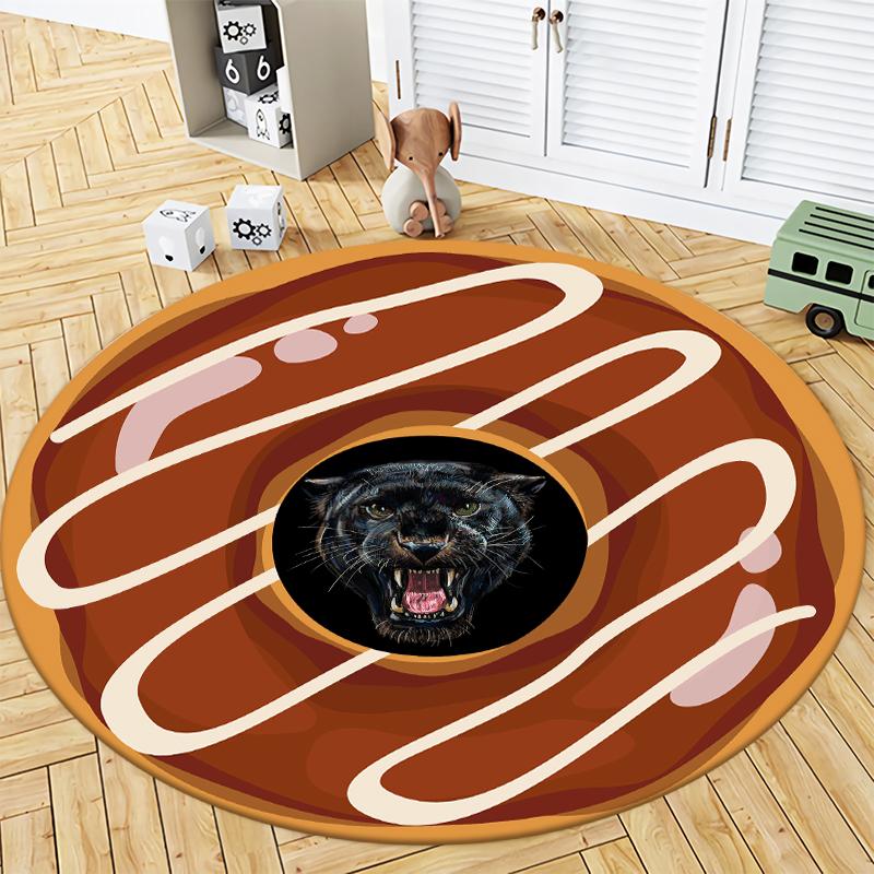 Runder Teppich, Badezimmer, runder Teppich, Wohnzimmer, Schlafzimmer, Kinderarbeitszimmer, dekorative runde Bodenmatte