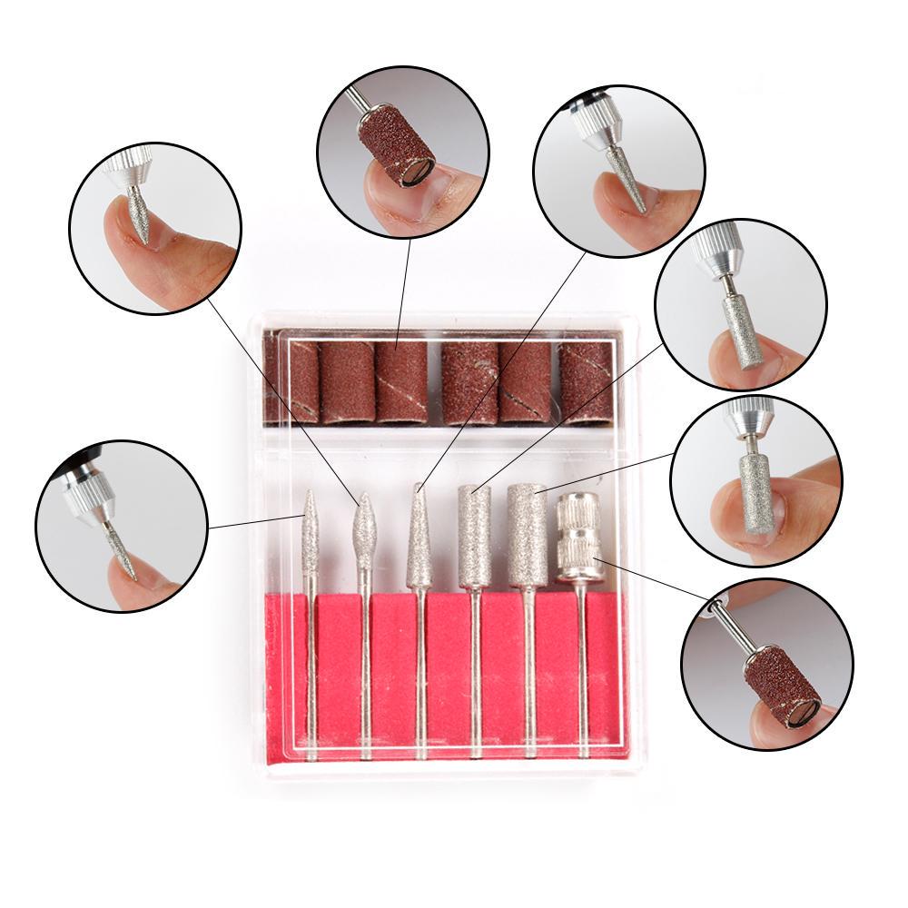Professional Electric Manicure Apparatus for Nail Polishing Grinding Drill Bits Set Pedicure Machine