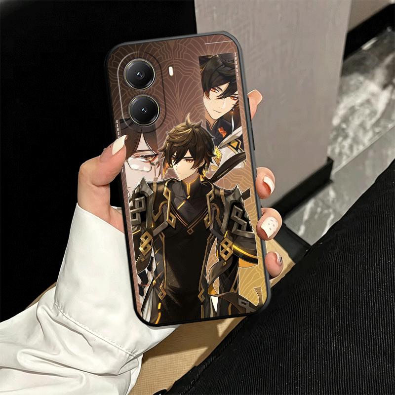 Genshin Impact Zhongli Soft Phone Case for Xiaomi Poco X5 X6 X7 X8 Pro Max X3 F7 F8 Ultra M8 M7 M6 M5 Redmi 15 15C 14C 13C 12C X