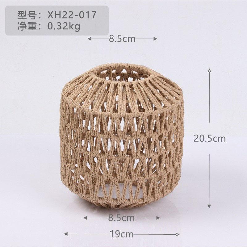 Papierseil-Kronleuchter Neuer chinesischer Imitation-Rattan-Lampenschirm B&B-Restaurant Hot-Pot-Shop Kreative DIY-Beleuchtung Web-Beleuchtung Dekoration