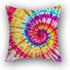 Sofa Bed  Square Pillowcases Home Decor Colorful Swirl  Bedroom Rainbow Decorative