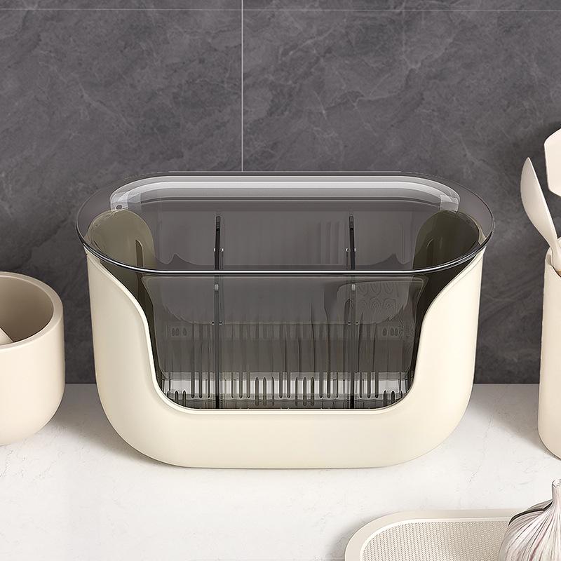 2024 Multifunctional Large Capacity Chopstick Holder - Quick Drain, Divided Storage