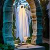Halloween Ghost Decorations Spooky Swing Ghost Patio Decor With Lights Giant Halloween Decorations With Remote For Patio Porch