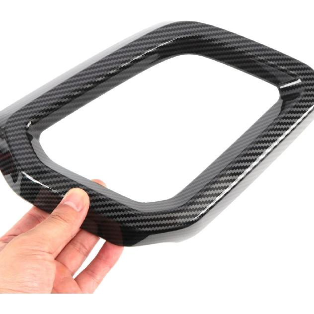 for Honda CRV CR-V Sport Touring Hybrid 2023 2024 2025 2026 Car Accessories ABS Front Bottom Bumper Lid Cover Strip Trim 2PCS (Carbon Fiber Grain)