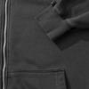 Psshopper Pigment Small Logo Zip-Up Hoodie [Dark Gray]