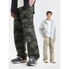 American Street Style Retro Loose Straight-Leg Pants for Men 2025 Autumn Trendy Brand Pure Cotton Camouflage Multi-Pocket Casual Pants