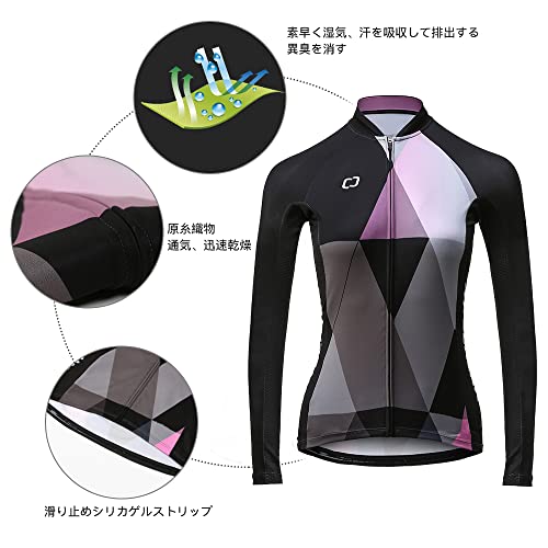 [CATENA] Women's Cycling Jersey, Cycling Pants, Cycling Tights, Cycling Wear Set, Long Sleeve, Breathable, 3D Gel Pad, Sweat-wicking, Quick-drying, An