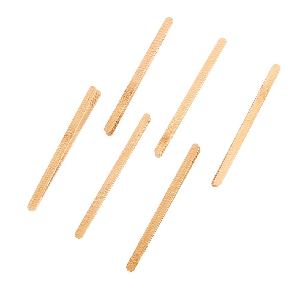 Wooden 8pcs Bread Squeezer Bagel Sugar Bacon Pickles Cooking Tool Tea Clips Toaster Tong Kitchen