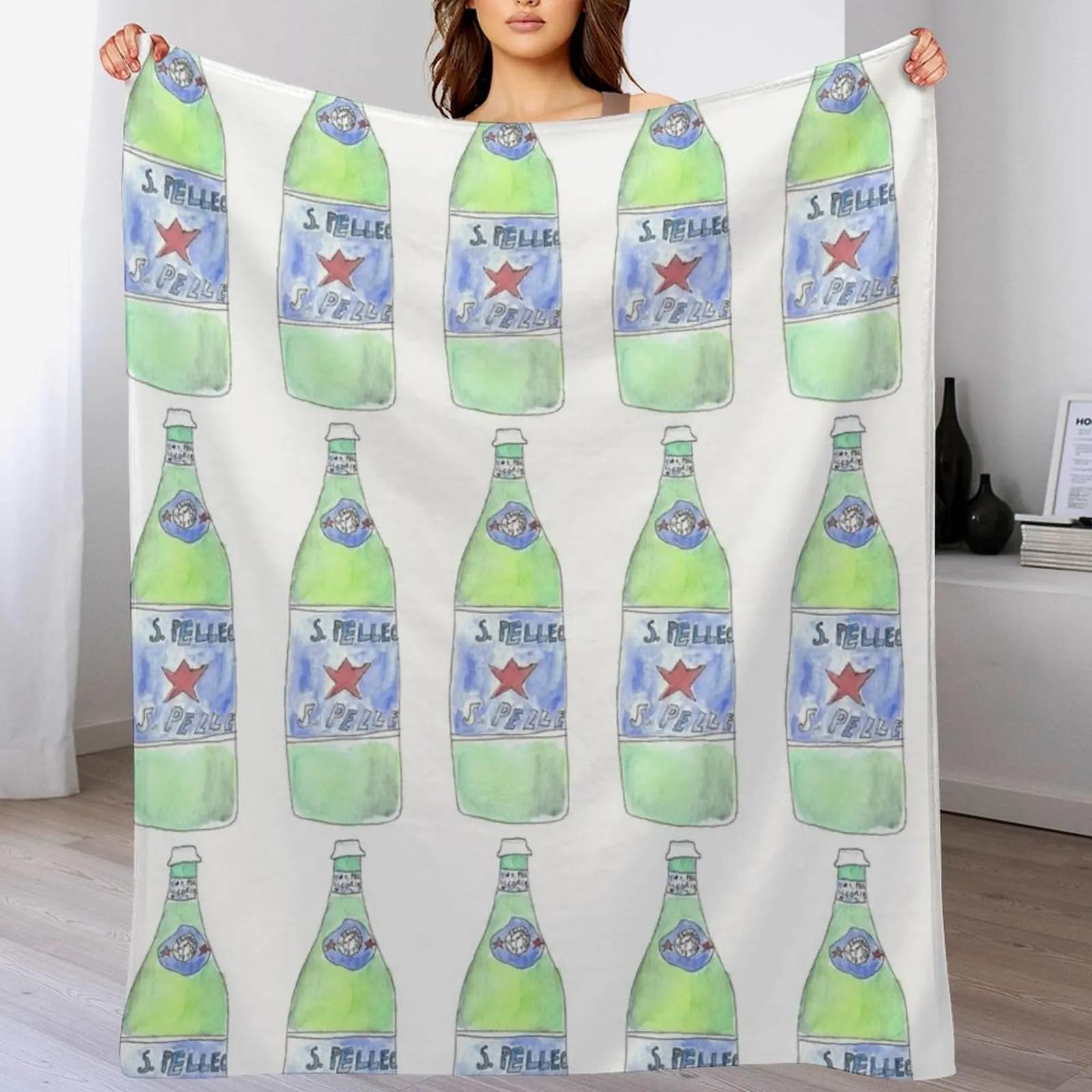

Sparkling Water San Pellegrino Throw Blanket Soft Solid Color Blanket for Couch Bed 102x76cm(40x30in)