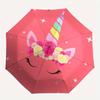 Magical Unicorn Floral Headband for KidsUmbrella, Portable 3-Fold Compact Umbrella,Christmas Gift ES444