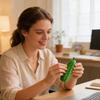 Stress Relief Spiral Cucumber Toy 3D Printed Stretch Cucumber Fidget Toy Vegetable Sculpture Figurine Decoration Ornament