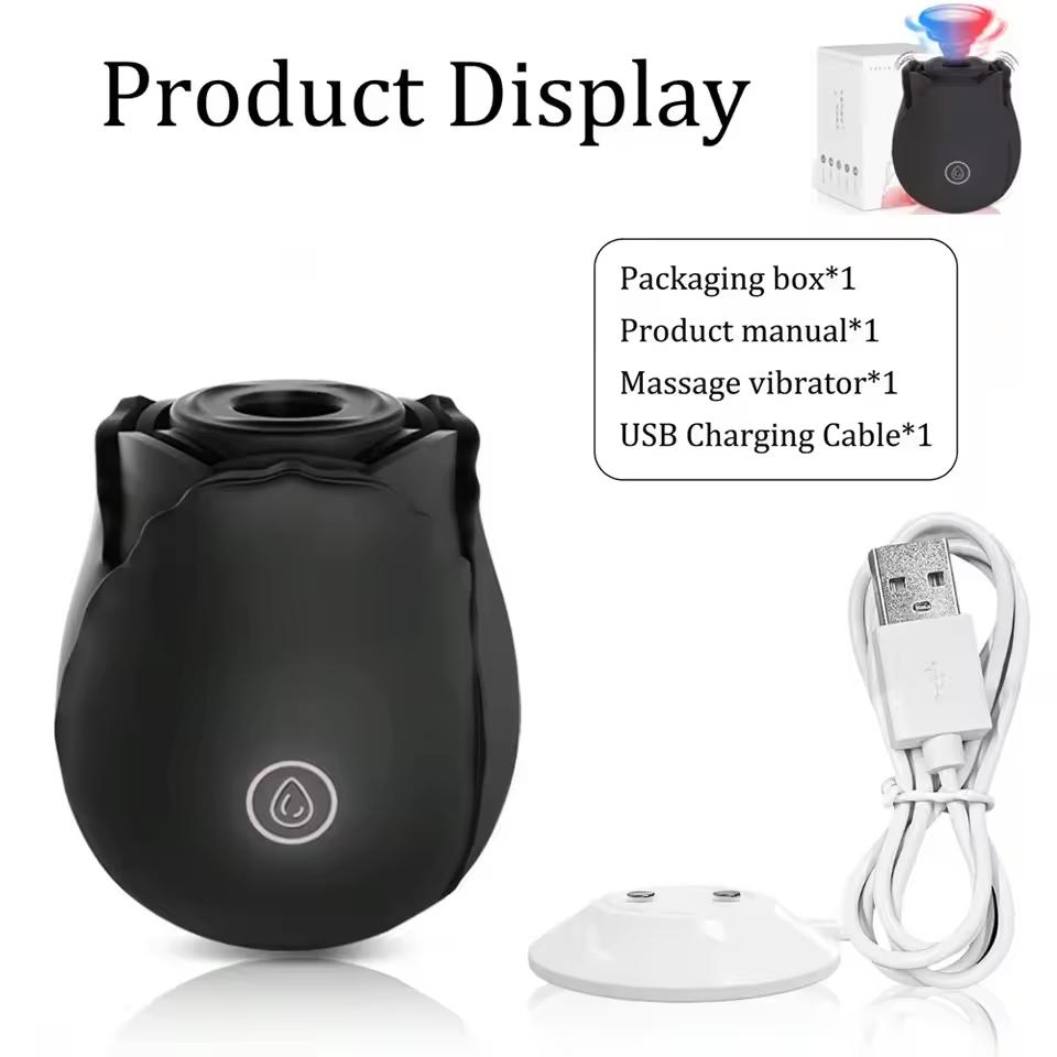 Powerful Sucking Vibrator for Women Vacuum Clitoris Stimulator Female Oral Nipple Clit Sucker Vibrating Adults Sex Rose Toys 18+