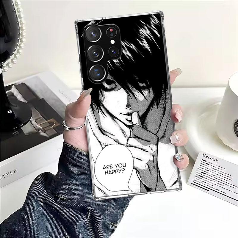 N-Note D-Death L Lawliet Soft Phone Case For Samsung Galaxy S22 S23 S24 S25 Edge S26 Ultra S20 FE S21 Plus + Fundas Coque Galaxy