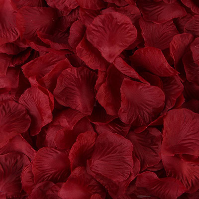 100Pc 20 Style Artificial Rose Petals Colorful Wedding Romantic Silk Rose Flower Anniversary