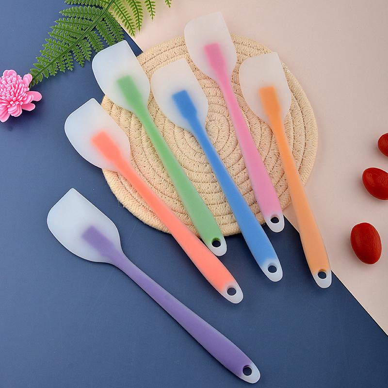 1Pc Small Non Stick Butter Spatula Translucent Silicone Cream Baking Scraper