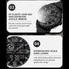 NAVIFORCE Original Men Dual Time Watch Quartz Movement LCD Digital Silicone Strap Waterproof Calendar Date Night Pattern Men Watch NF7130