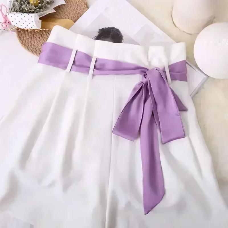 5x190cm Women Satin Silk Narrow Scarf Neckerchief Solid Color Neck Scarves Long Silk Scarf DIY Bag Ribbon Head Neck Hair Band