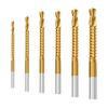 3/4/5/6/6.5/8MM Metal Twist Drill Bits Heavy Duty High Speed Steel Round Shank Drilling Screwing Boring Carving Cutting Drill Bits Woodworking Tools