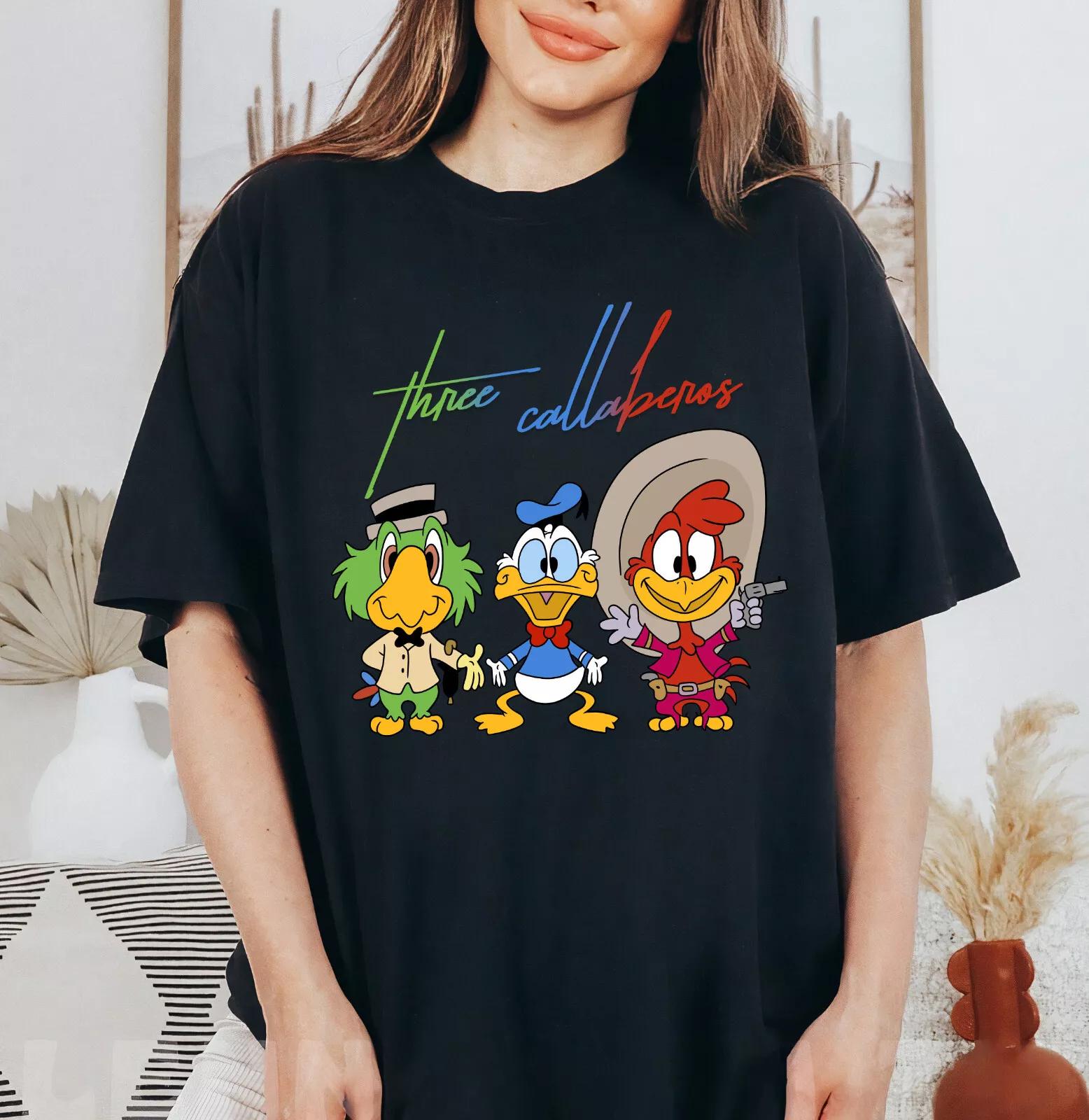 Disney The Three Caballeros Chibi Donald Tee Unisex Adult Kid Shirt L