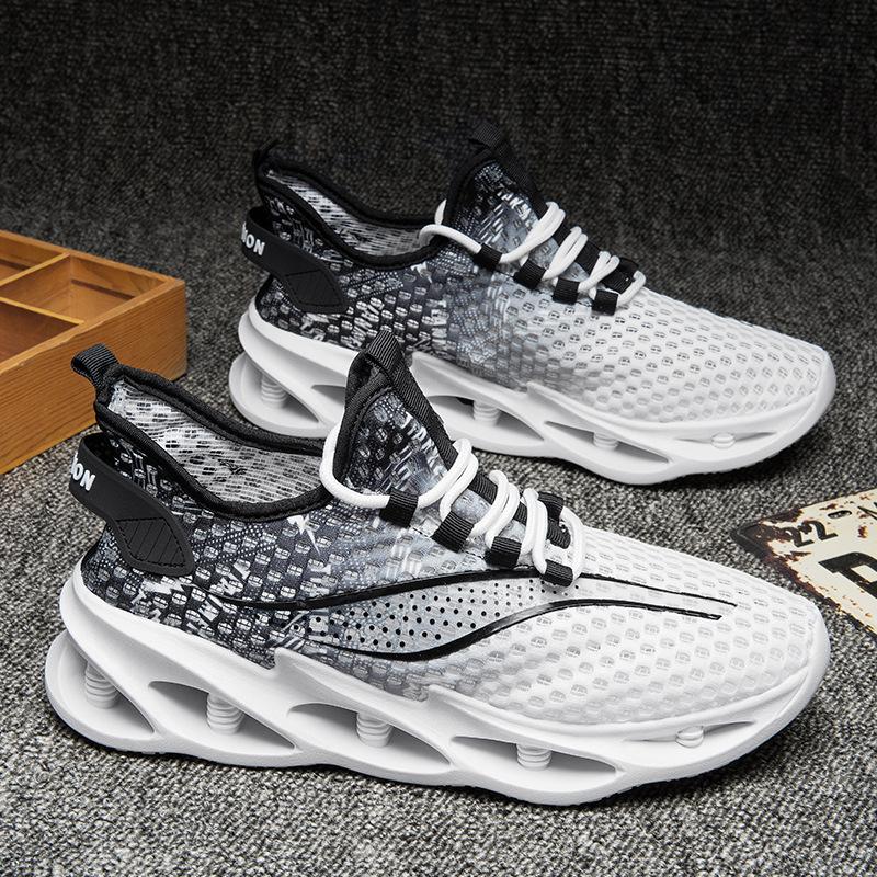 Men's Shoes Summer Breathable Thin Mesh Hollow Mesh Sports Running Casual Lightweight Outdoor Mesh Shoes Summer Shoes