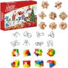 Advent Calendar for Brain Training Christmas Gift Children Toy/Puzzle -
