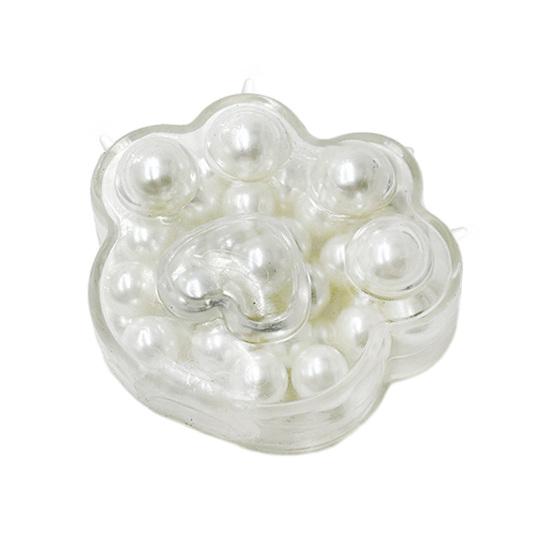 

Crunchy Cat Paw Squeeze Toy Bead Filled Stress Ball Sensory Toy Anti-anxiety Sensory Fidget Toy Decompression Tools белый