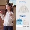 JELLYBABY Antibacterial Frilled Hem Long-Sleeve Girls' Blouse