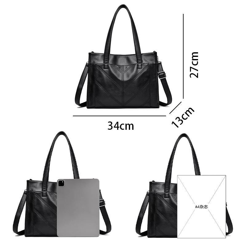Large Capacity Women PU Leather Handbags Tote Bags High Quality Ladies Shoulder Messenger Bags Casual Female Zipper Shopping Bag