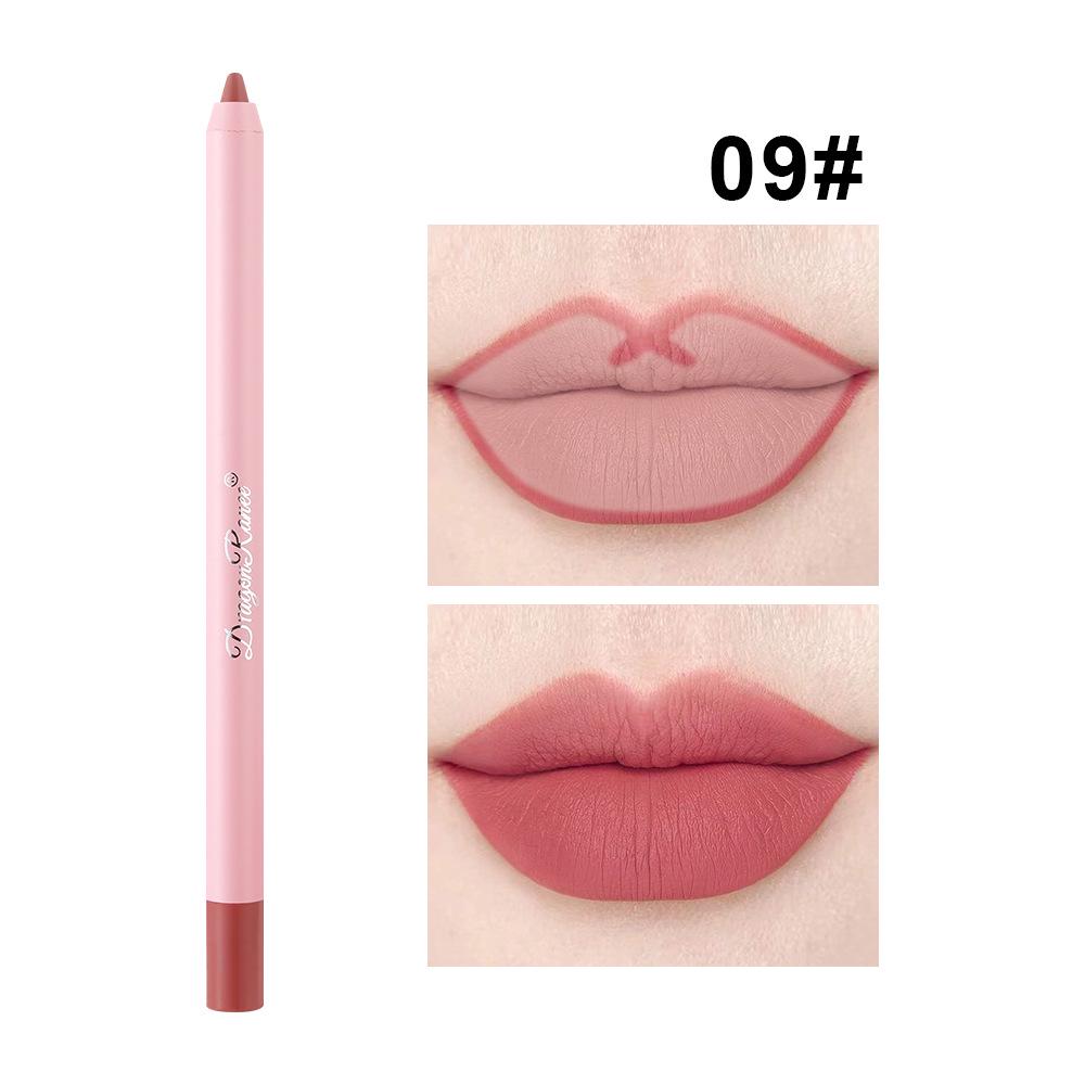 Dragonranee Waterproof Matte Pink Lip Liner & Plumping Lipstick Pen - Long-lasting, No Fade