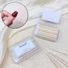 100Pcs/Box Nails Wood Swab Cleaning Stick Bud Tip Wooden Cotton Head Manicure Detail Corrector Nail Polish Remover Manicure Tool